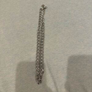 Silver colored chain